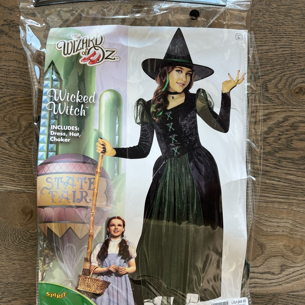 Like New - Wicked Witch Costume for Kids (size 8-10)